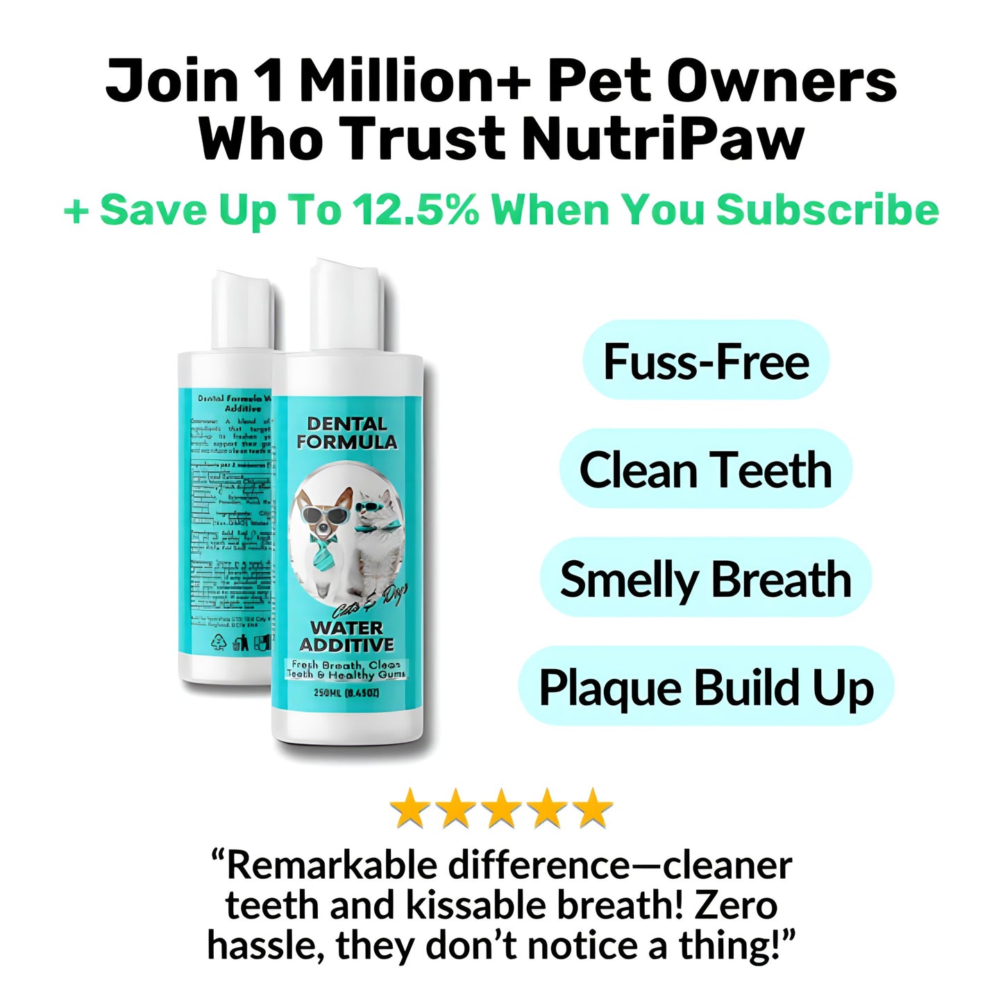 Dental water — daily oral support, no brushing needed